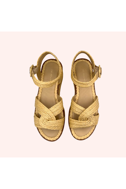 SANDALIA MARBELLA CREME ANDREA MULLER