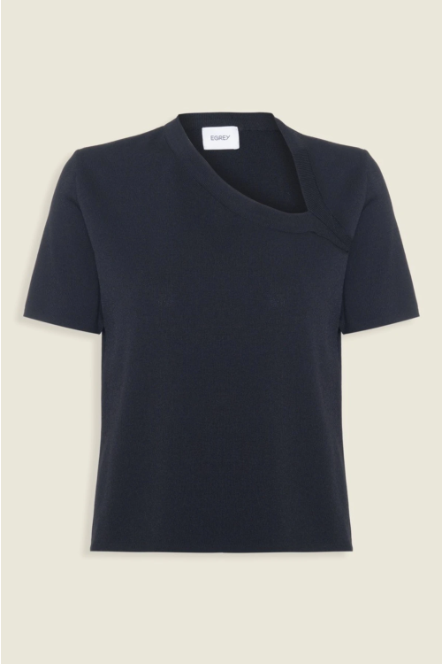 T-SHIRT JAPAO TRICOT PRETO EGREY