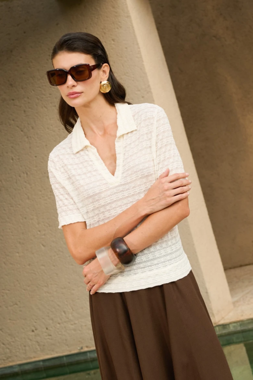 BLUSA AROA OFFWHITE BIANZA
