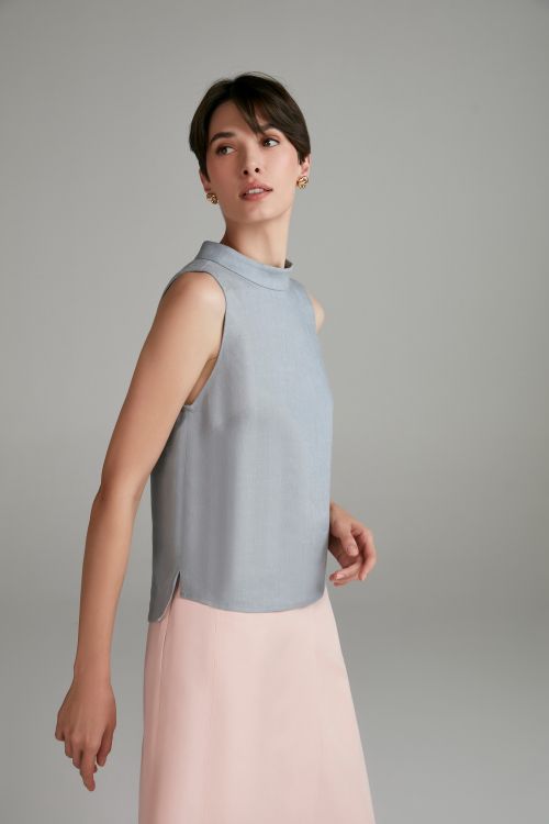 BLUSA BARBARA - 2 DETALHE NAS COSTA S/ MANGA ALEHA