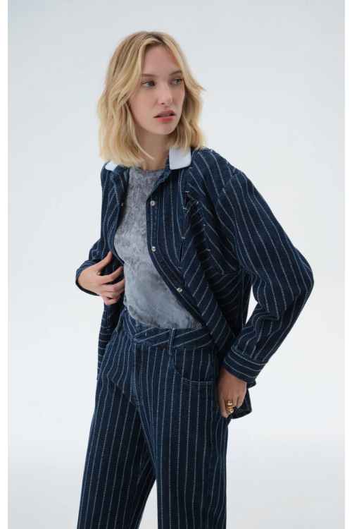 CAMISA KARINA JEANS AZUL INDIGO ALEHA