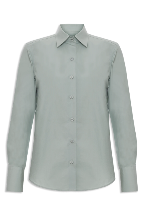 CAMISA CLASSICA BOTOES VERDE MENTA EGREY