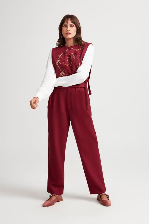 CONJUNTO BLUSA + CALCA HEIDI HIBISCO ALEHA