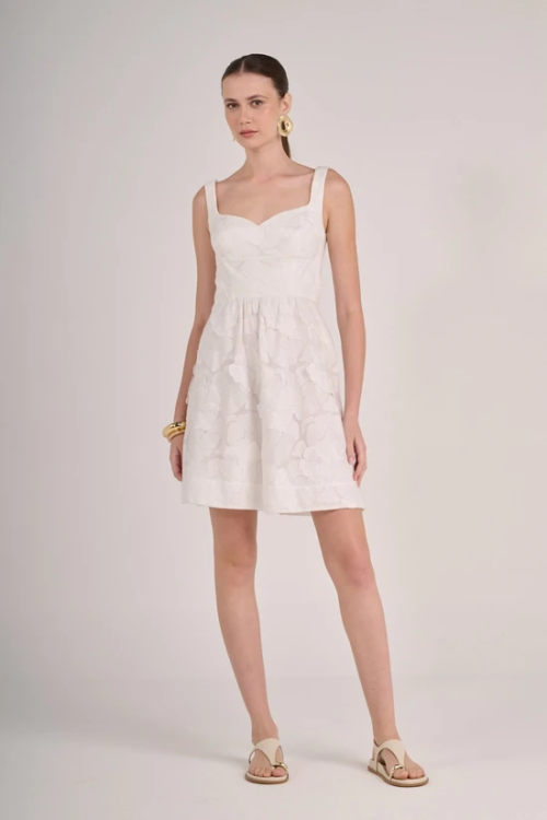VESTIDO CURTO IBIZA OFFWHITE BIANZA