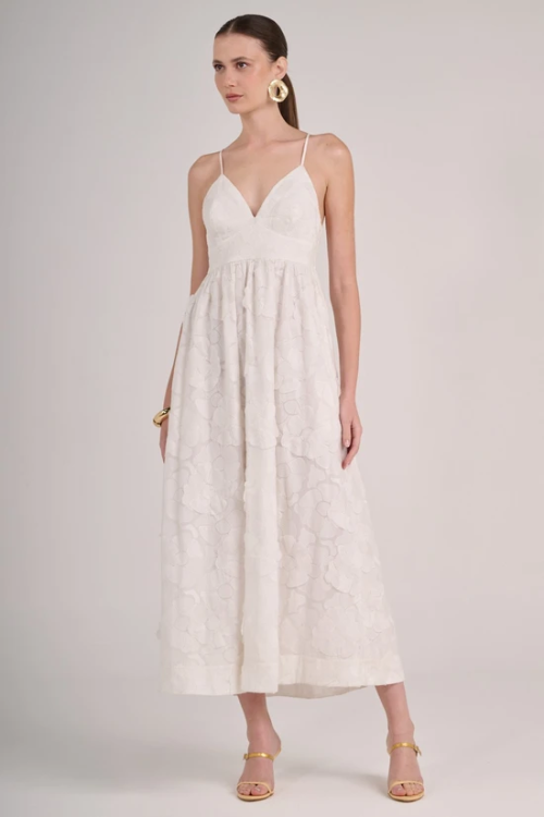 VESTIDO LONGO CRETA OFFWHITE BIANZA