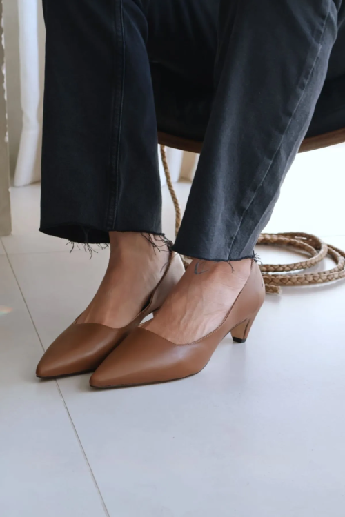SCARPIN SLAO KITTEN CHOCOLATE TATIANA LOUREIRO