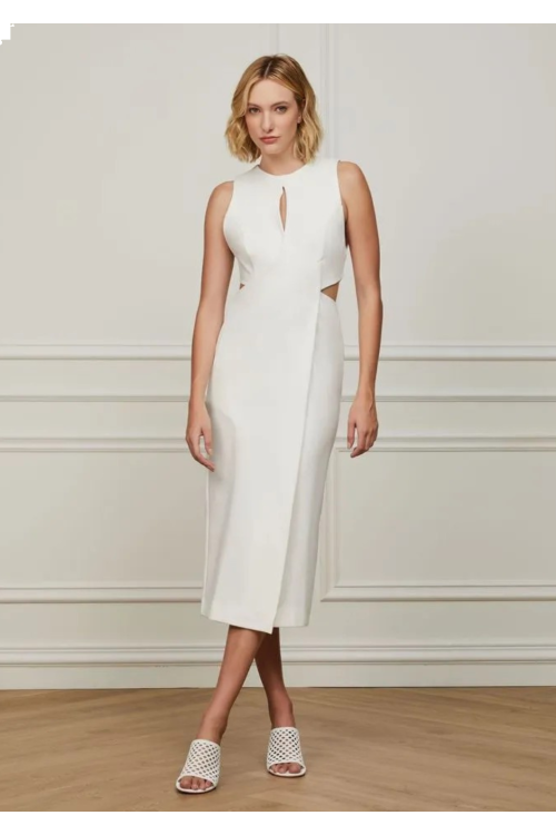 VESTIDO MALHA VAZADO OFFWHIYE ANIMALE