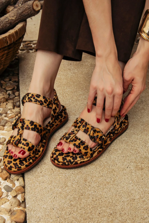 RASTEIRA ARTESANAL ANIMAL PRINT TATIANA LOUREIRO