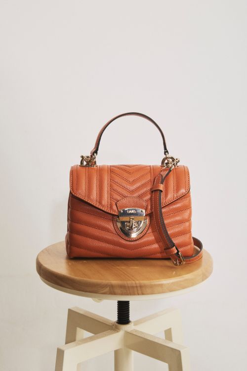 BOLSA MINI EM COURO BORDADO FLOATER Y FLOATER AMBAR SAAD