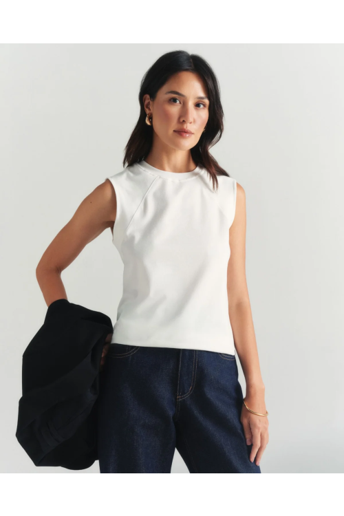 REGATA ALGODAO NEW TANK OFFWHITE CAMYS
