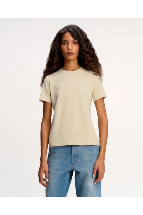 CAMISETA CAMYS GOLA REDONDA BEGE OATS CAMYS