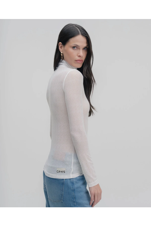 CAMISETA MANGA LONGA SECOND SKIN BRANCO CAMYS