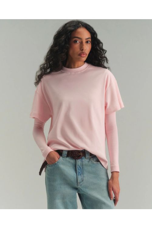 CAMISETA BOYFRIEND ROSA POWDER CAMYS