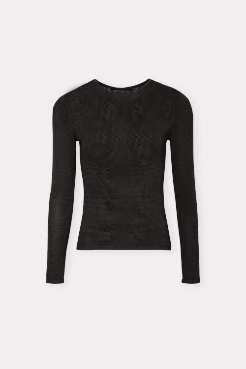 BLUSA MANGA LONGA TRICOT ELADO PRETO COVEN