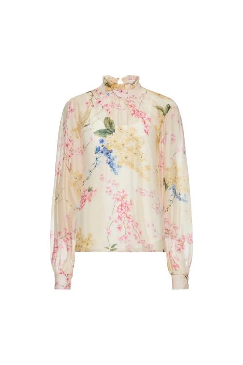 BLUSA BATA MOUSSELINE AURORA FLORAL LALIBELA