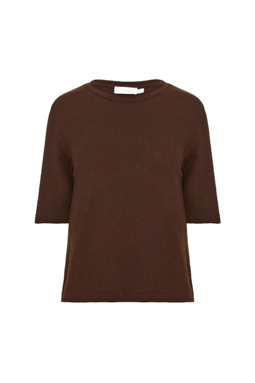 BLUSA TRICOT FATIMA MARROM LALIBELA
