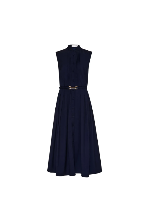 CHEMISE MAXI MIDI MICHAELA AZUL MARINHO LALIBELA