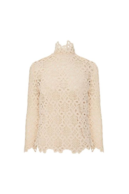 BLUSA MERLETA BEGE - LALIBELA