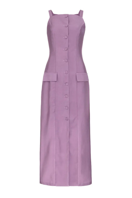 VESTIDO JOLENE MAXI MIDI LILAS LALIBELA