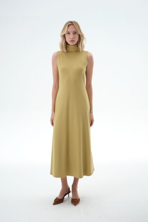 VESTIDO SARA SEM MANGA LONGO PRETO ALEHA