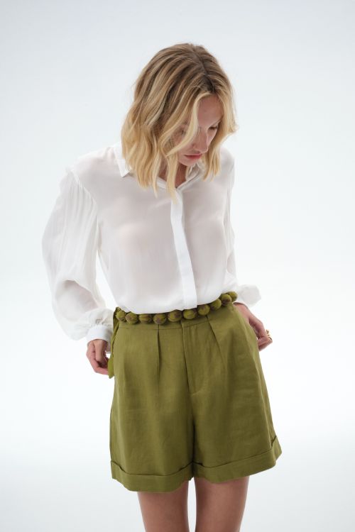 CAMISA NORA 100% VISCOSE OFFWHITE ALEHA