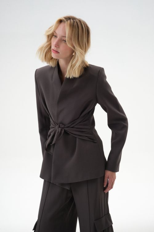 BLAZER GLORIA FIBRA ARTIFICIAL GRAFITE AELHA