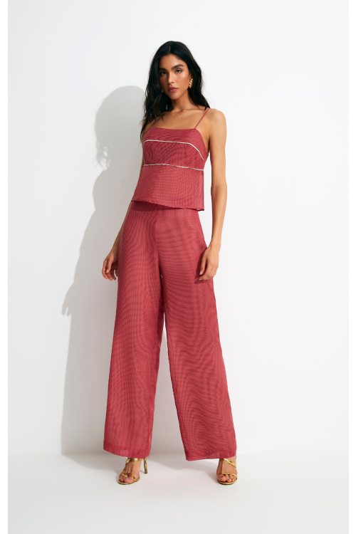 BLUSA ALCA FABIANA VERMELHO ALEHA