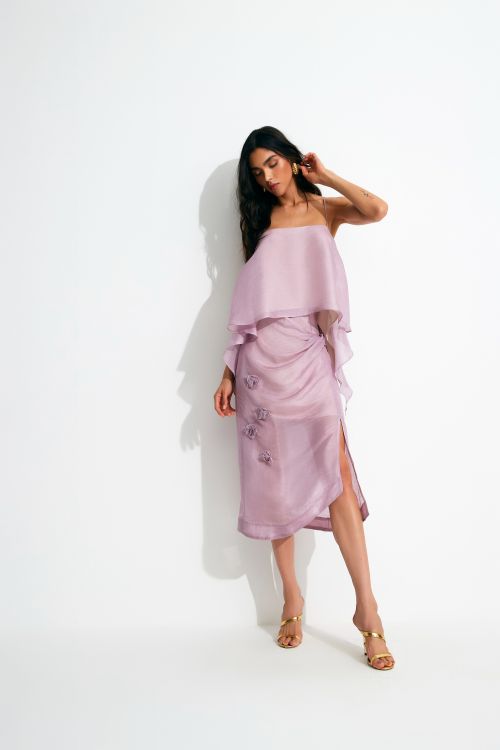 BLUSA EMANUELLY LINHO COM SEDA LAVANDA ALEHA