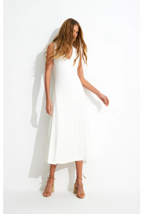 VESTIDO SARA DECOTE V PRETO ALEHA