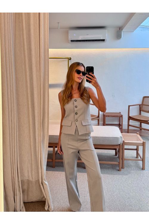BLUSA MALHA KING ALCA BOTOES VOAR