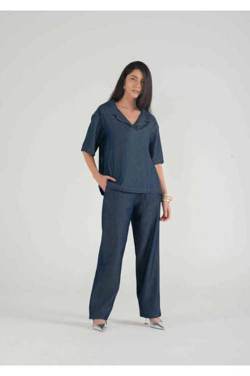 CONJUNTO CAMISA + CALCA  SUZETE JEANS BIANZA