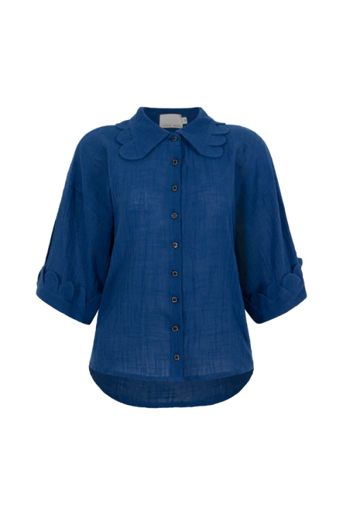 CAMISA CAMPESTRE SOPHIA AZUL  HEGG