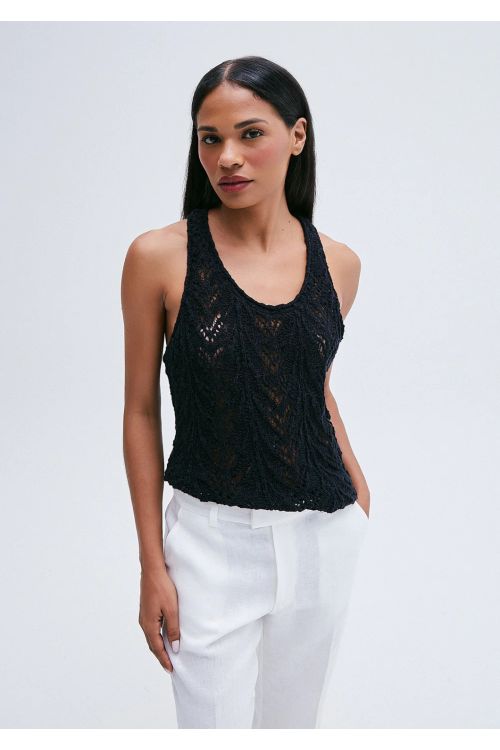 REGATA TRICOT NADADOR PRETA TIG