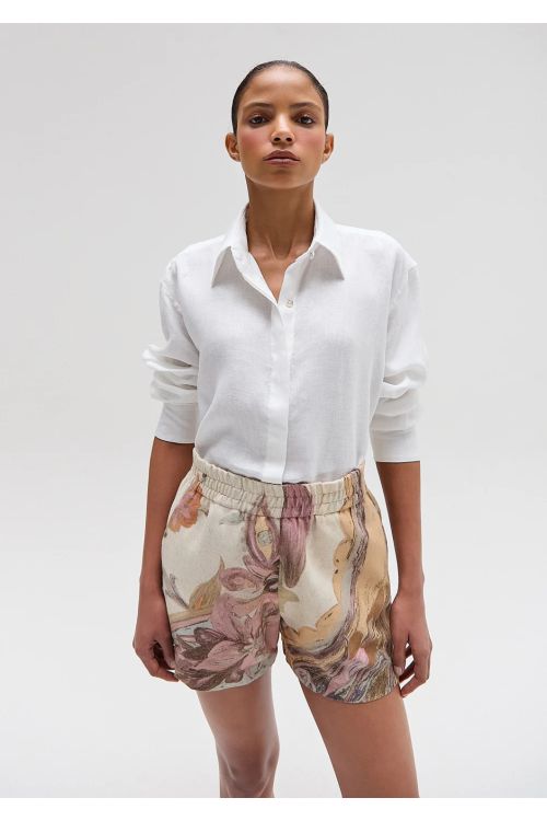 CAMISA CAMBRAIA LINHO OFFWHITE TIG