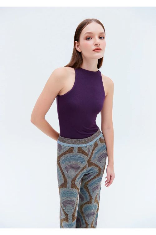REGATA NADADOR MALHA DUPLA ROXO TIG