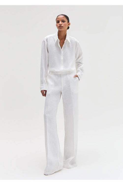 CALCA LINHO OFFWHITE TIG