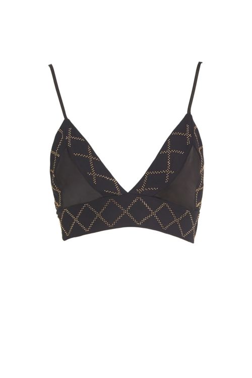TOP COM APLICAÇAO PRETO L'CECCI