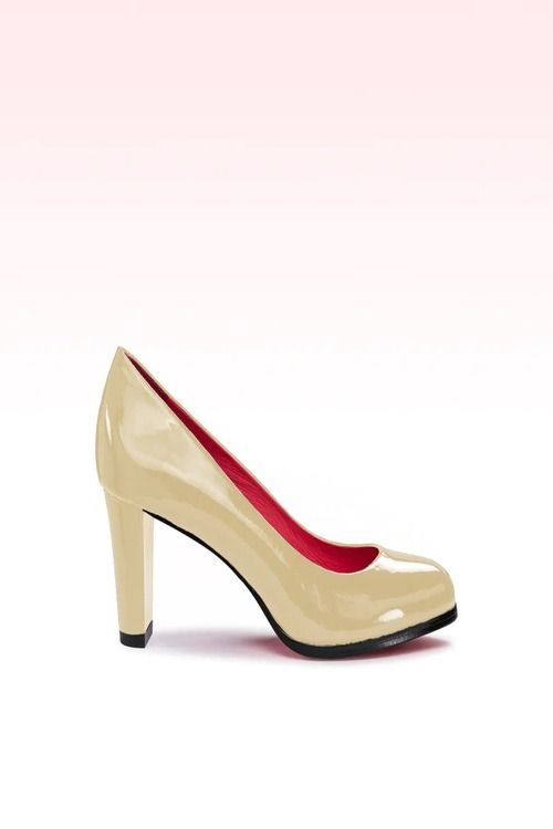 CLO051CLAS SAPATO VERNIZ CAQUI ZEFERINO