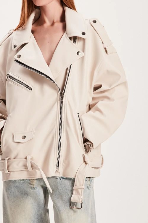 JAQUETA PERFECTO OVERSIZED OFFWHITE TIG