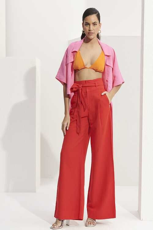 CALCA LINHO VERMELHO LCECCI