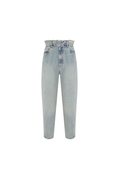 CALCA JEANS ELASTICO NA CINTURA AZUL CLARO TIG
