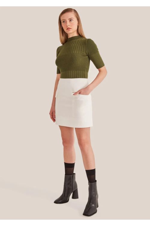SAIA MINI CARGO MAXI BOLSO OFFWHITE CORI