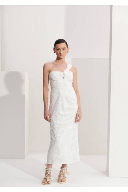 VESTIDO BORDADO OFF SHELL LCECCI
