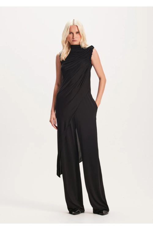 CALCA RETA JERSEY PRETO TIG
