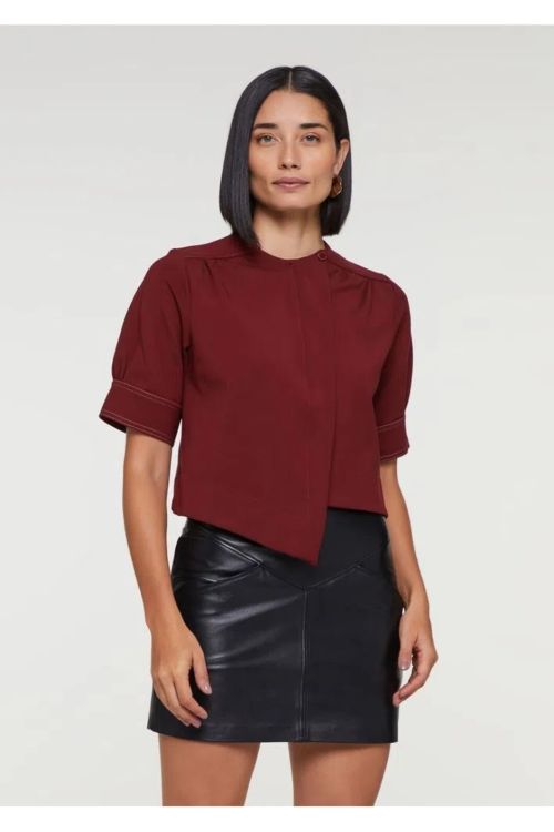 BLUSA MALHA TRANSP. RAIZ MARROM ANIMALE